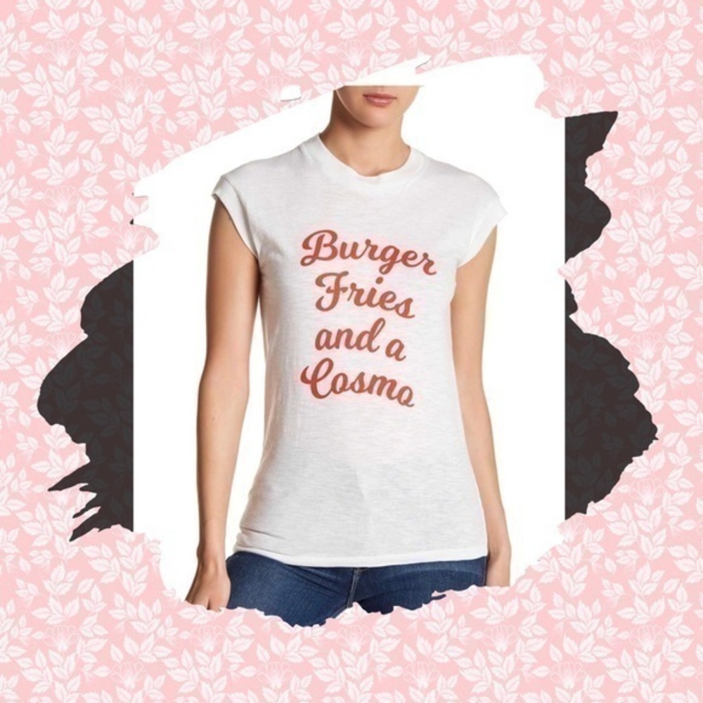 Graphic Word Tee no sleeves